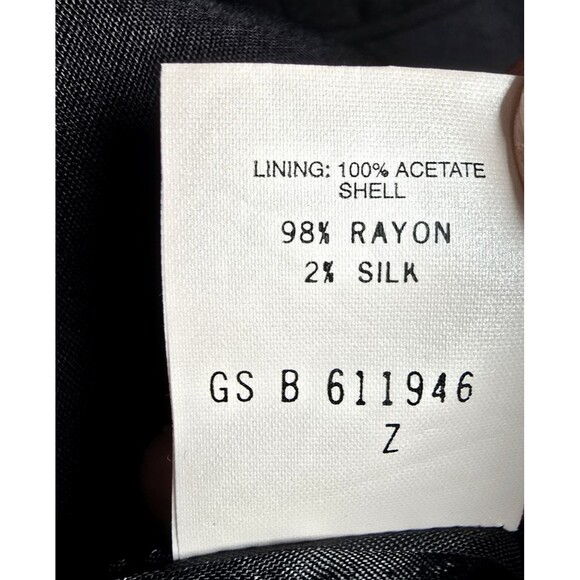 VTG JH Collectibles Classic Black Blazer Notch Lapel Union Tag Career Plus Sz 16 - Picture 8 of 16